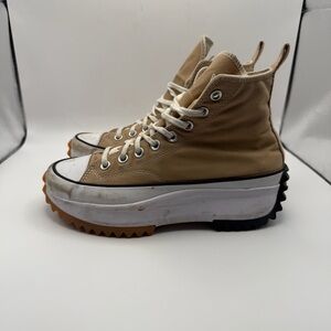 Converse Unisex Run Star Hike Platform Shoes Sneakers Size Men 7 / Wmn 8.5 tan